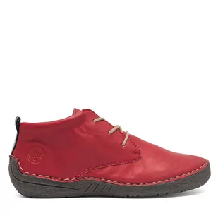 Botki Rieker 52522-33 Czerwony - Botki damskie - miniaturka - grafika 1