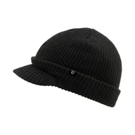 Czapki męskie - Czapka Zimowa Akrylowa z Daszkiem Brandit Shield Cap Czarna - miniaturka - grafika 1