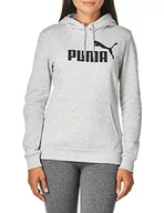 Bluzy męskie - PUMA Męska bluza z kapturem z logo Essentials bluza z kapturem, Jasnoszary wrzos, L - miniaturka - grafika 1