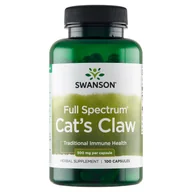 Suplementy naturalne - Swanson - Cat's Claw, Koci Pazur, 500mg, 100 kapsułek - miniaturka - grafika 1