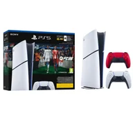 Konsole Playstation - Sony PlayStation 5 Digital Slim E Chassis PS5 825GB EA SPORTS FC 26 Bundle + Dodatkowy Pad Wulkaniczna czerwień - miniaturka - grafika 1