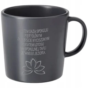 KUBEK KAMIONKA SZARY JESTEM OAZĄ SPOKOJU GRAWER - Kubki - miniaturka - grafika 1