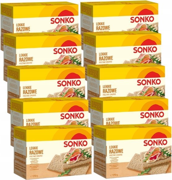 Sonko Pieczywo Lekkie Razowe 170g x10