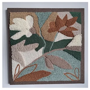 Obraz flower punch needle - Obrazy i zdjęcia Obraz flower punch needle - Obrazy i zdjęcia - miniaturka - grafika 1