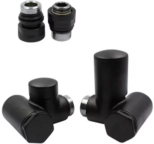 Varioterm Zawór regulacyjny INTEGRA ze złączką Pex/Cu /GZ1/2 /GW1/2 - czarny str. instalacja 1/2 - GZ1/2 prawy IR14FK/P(GZ1/2) - Zawory i kraniki - miniaturka - grafika 1