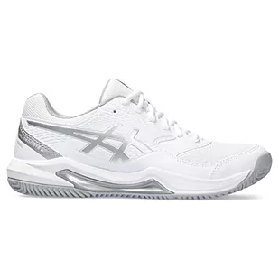 ASICS Damskie sneakersy Gel-Dedicate 8 Padel, białe/czyste srebro, 42 EU, Białe czyste srebro, 43.5 EU - Sneakersy damskie - miniaturka - grafika 1