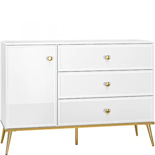 Komoda 05 Goldin ML Meble Biały, Biały Alpejski - Komody - miniaturka - grafika 1