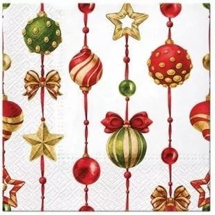 Serwetki Świąteczne ozdoby 33x33cm 20szt - PAW - Folia, papier śniadaniowy, serwetki - miniaturka - grafika 1