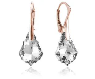 Srebrne kolczyki z kryształem Swarovski® - Baroque - rose gold - Kolczyki Srebrne kolczyki z kryształem Swarovski® - Baroque - rose gold - Kolczyki - miniaturka - grafika 1