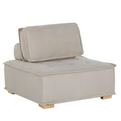 Sofy i kanapy - Shumee Shumee Moduł 1-osobowy beżowy TIBRO 292946 - miniaturka - grafika 1
