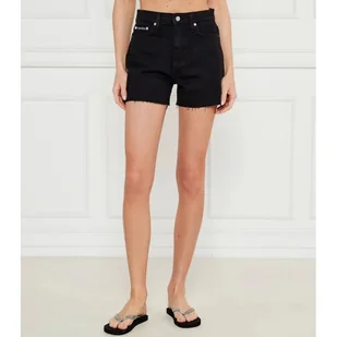 Calvin Klein Jeans Jeansowe szorty Mom Fit - Spodnie sportowe damskie - miniaturka - grafika 1