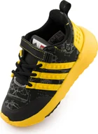 Buty dla dziewczynek - Buty dziecięce Adidas Junior Lego Racer Tr Żółto-czarne, 20 - miniaturka - grafika 1