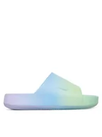 Klapki i japonki damskie - Nike Sneakersy Calm Slide Se HJ8173 400 Błękitny - miniaturka - grafika 1