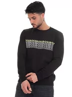 Bluzy męskie - BOSS Bluza męska Salbo 1, czarna 1, 6XL, czarny (Black1), 6XL - miniaturka - grafika 1