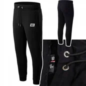 Dresy męskie - Spodnie dresowe bawełniane męskie Extreme Hobby Block Czarne r. XXXL - miniaturka - grafika 1