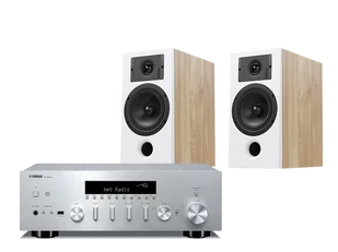 Yamaha R-N600A (srebrny) + Diva 3 (dąb) - Zestawy stereo - miniaturka - grafika 1