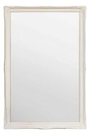 Lustra - Duże 5 cm białe shabby chic antyczne styl prostokątne lustro ścienne - duży rozmiar: 101 x 71 cm - miniaturka - grafika 1