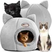 Legowiska dla kotów - DOMEK DLA KOTA LEGOWISKO BUDKA POSŁANIE KANZA - miniaturka - grafika 1