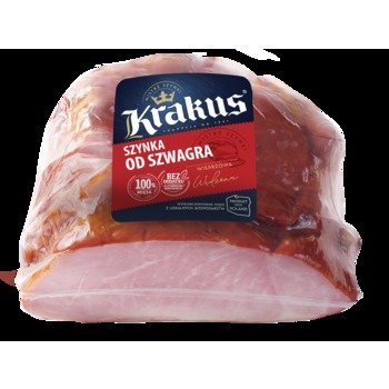 Szynka wieprzowa Krakus od Szwagra wędzona parzona pieczona ok. 0,75 kg