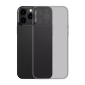 Etui i futerały do telefonów - Baseus Frosted Glass Case etui pokrowiec do iPhone 13 Pro Max sztywna obudowa z żelową ramką czarny (ARWS001101) - miniaturka - grafika 1