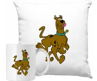 Gadżety dla niej i dla niego - ZESTAW PODUSZKA + KUBEK Pies Scooby Do Pomysł Na Prezent +IMIĘ - miniaturka - grafika 1