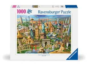 Puzzle 2D, Słynne budowle, 1000 elementów - Puzzle - miniaturka - grafika 1