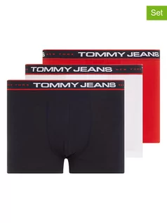 Majtki męskie - Tommy Hilfiger Bokserki (3 pary) w kolorze czarnym, czerwonym i białym - grafika 1