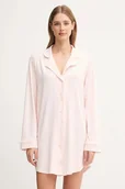 Piżamy damskie - Tommy Hilfiger koszula nocna damska kolor różowy UW0UW06172 - miniaturka - grafika 1