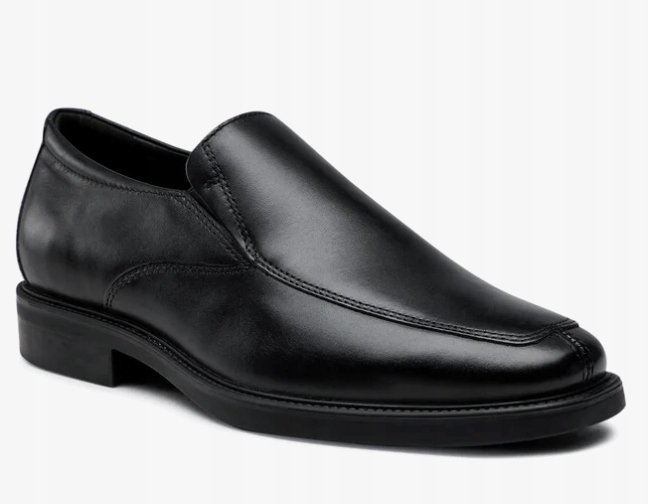 GEOX MĘSKIE PÓŁBUTY CZARNE WSUWANE SKÓRA 39 Ż7O