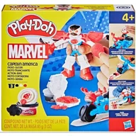 Zabawki kreatywne - Play-Doh: Kapitan Ameryka na motocyklu Moto-Slicer - miniaturka - grafika 1