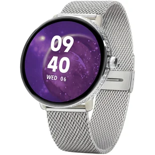 Zegarek Smartwatch Damski Hagen HB39.111.1411 srebrny - Smartwatch - miniaturka - grafika 1