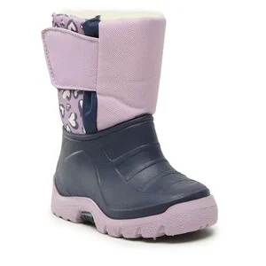 Śniegowce Manitu 120003-59 M Granatowy - Buty dla dziewczynek - miniaturka - grafika 1