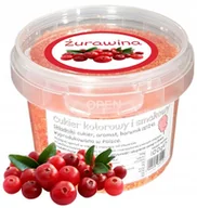 Cukier i słodziki - Kolorowy Cukier Do Waty Cukrowej Żurawina 100g Czerwony Wiaderko - miniaturka - grafika 1