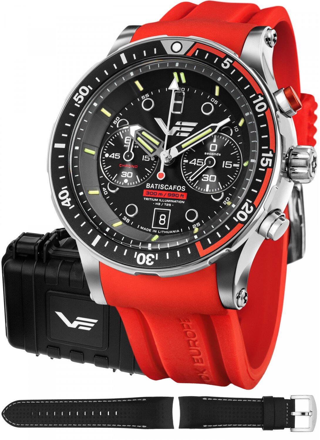 Zegarek Vostok Europe Zegarek męski Vostok Europe 6S21-511A771S czerwony