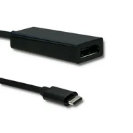 Kable komputerowe i do monitorów - Qoltec Adapter USB typ C męski | DisplayPort żeński | 4K | 23cm (50377) - miniaturka - grafika 1