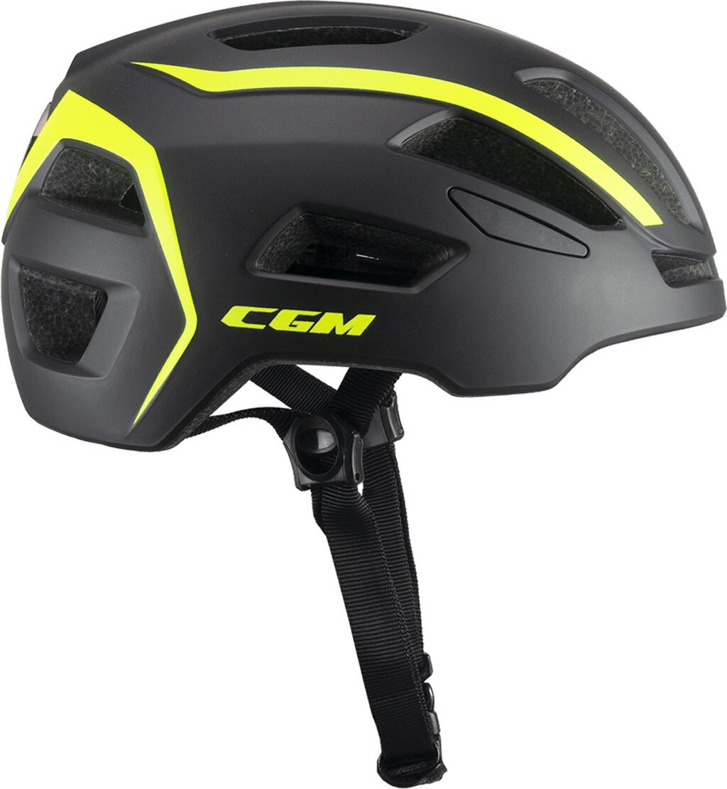 Zatwierdzony kask rowerowy CGM 854G VIALE BICO Graphite Matt Fluo Yellow rozmiar L