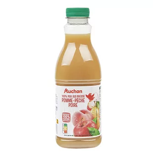 Auchan - Sok gruszka-brzoskwinia-jabłko 100% - Soki i napoje niegazowane - miniaturka - grafika 1