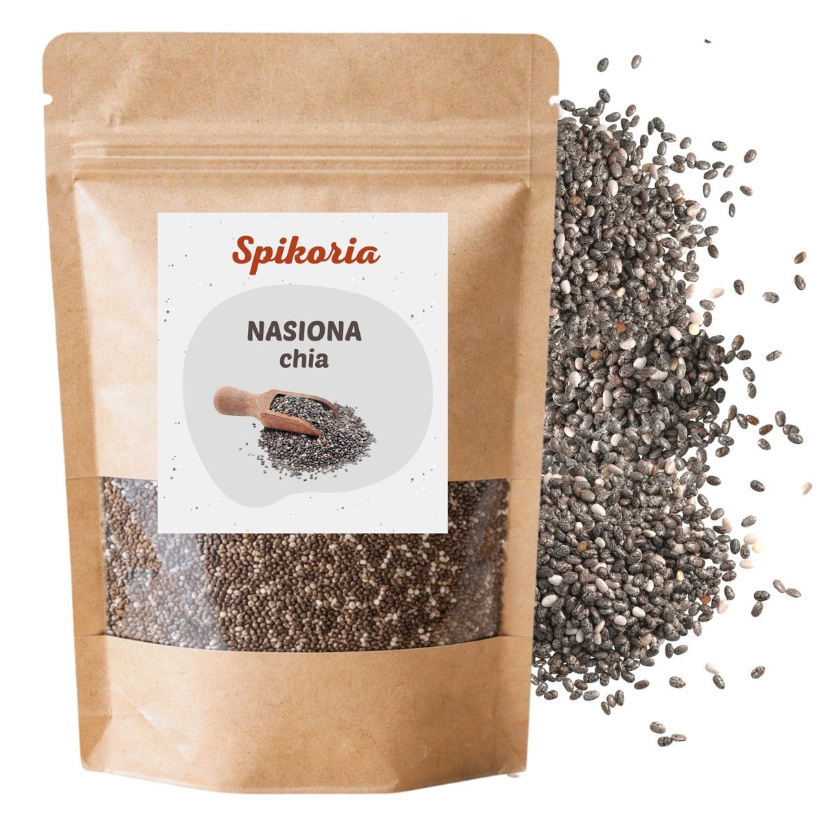 NASIONA CHIA 500g szałwia hiszpańska do puddingu jakość Spikoria