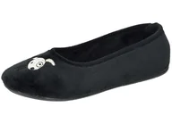 Kapcie damskie - Manitu Damskie 340059-01 kapcie domowe, czarne, 41 EU, czarny, 41 EU - miniaturka - grafika 1