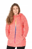 Bluzy damskie - Ciepła Długa Bluza Polarowa Polar Damski 409-3 r M - miniaturka - grafika 1