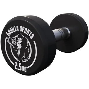 Gorilla Sports 2,5 kg Hantla Stała Profesjonalna (100532-00049-0007) - Hantle i ciężarki - miniaturka - grafika 1