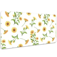 Podkładki na biurko - Podkładka na całe biurko Małe słoneczniki 100x50 cm - miniaturka - grafika 1