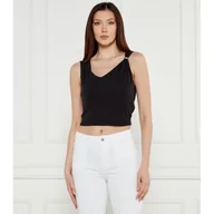Koszulki i topy damskie - GUESS Top AIMEE Cropped Fit - miniaturka - grafika 1