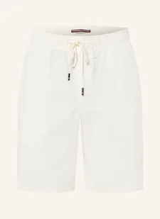 Tommy Hilfiger Szorty Z Lnu Harlem Relaxed Tapered Fit weiss - Spodenki damskie - miniaturka - grafika 1
