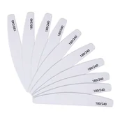 Akcesoria do paznokci - Pilnik Do Paznokci Łódka Zebra 180/240 10 Szt - miniaturka - grafika 1