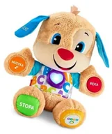 Zabawki interaktywne dla dzieci - Interaktywny mówiący Piesek Szczeniak maskotka Fisher Price dla niemowląt - miniaturka - grafika 1