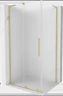 Kabiny prysznicowe - Mexen Velar L kabina prysznicowa rozsuwana 90x75 cm, szron, złota szczotkowana - 871-090-075-33-55 - miniaturka - grafika 1