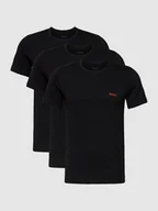 Koszulki męskie - T-shirt z nadrukiem z logo w zestawie 3 szt. - miniaturka - grafika 1