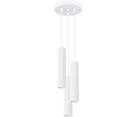 Lampy sufitowe - Sollux SL.1538 - Żyrandol na lince KARBON 3xGU10/10W/230V biały - miniaturka - grafika 1