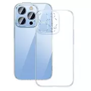 Etui i futerały do telefonów - Zestaw ochronny Baseus Crystal przeźroczyste etui i szkło hartowane do iPhone 14 Pro Max - miniaturka - grafika 1